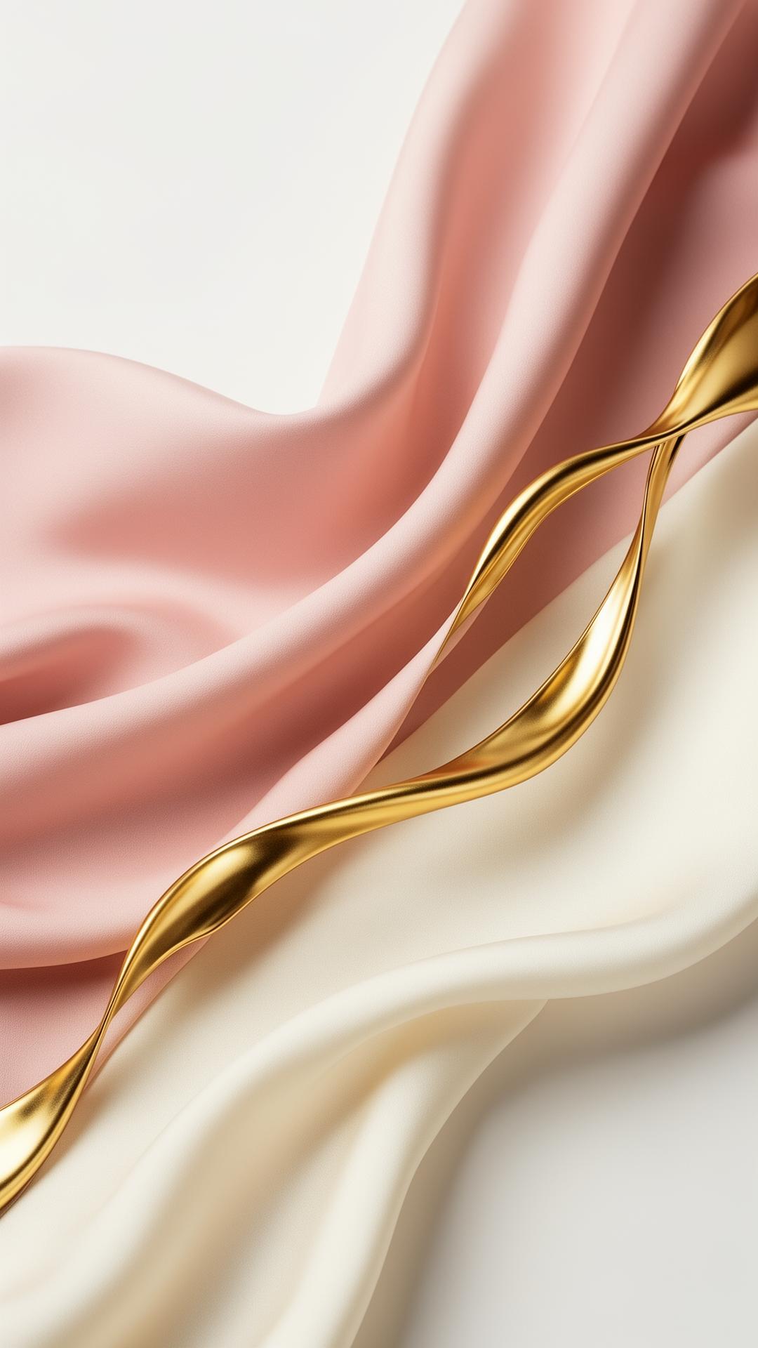 Luxury blush and gold editorial visual